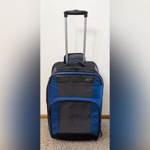 Eagle Creek Hovercraft 25 Expandable Black and Blue Luggage Travel Bag